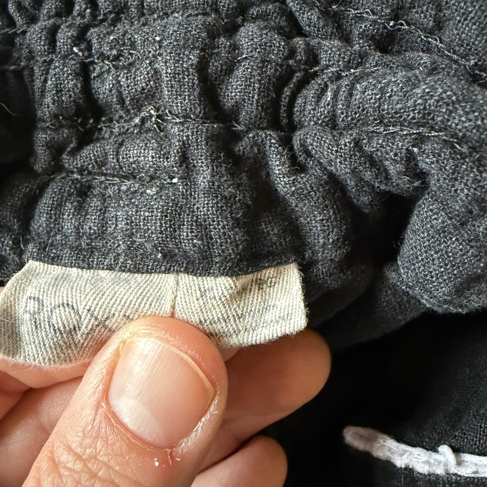 Roxy Black Linen Pants - Picture 8 of 9